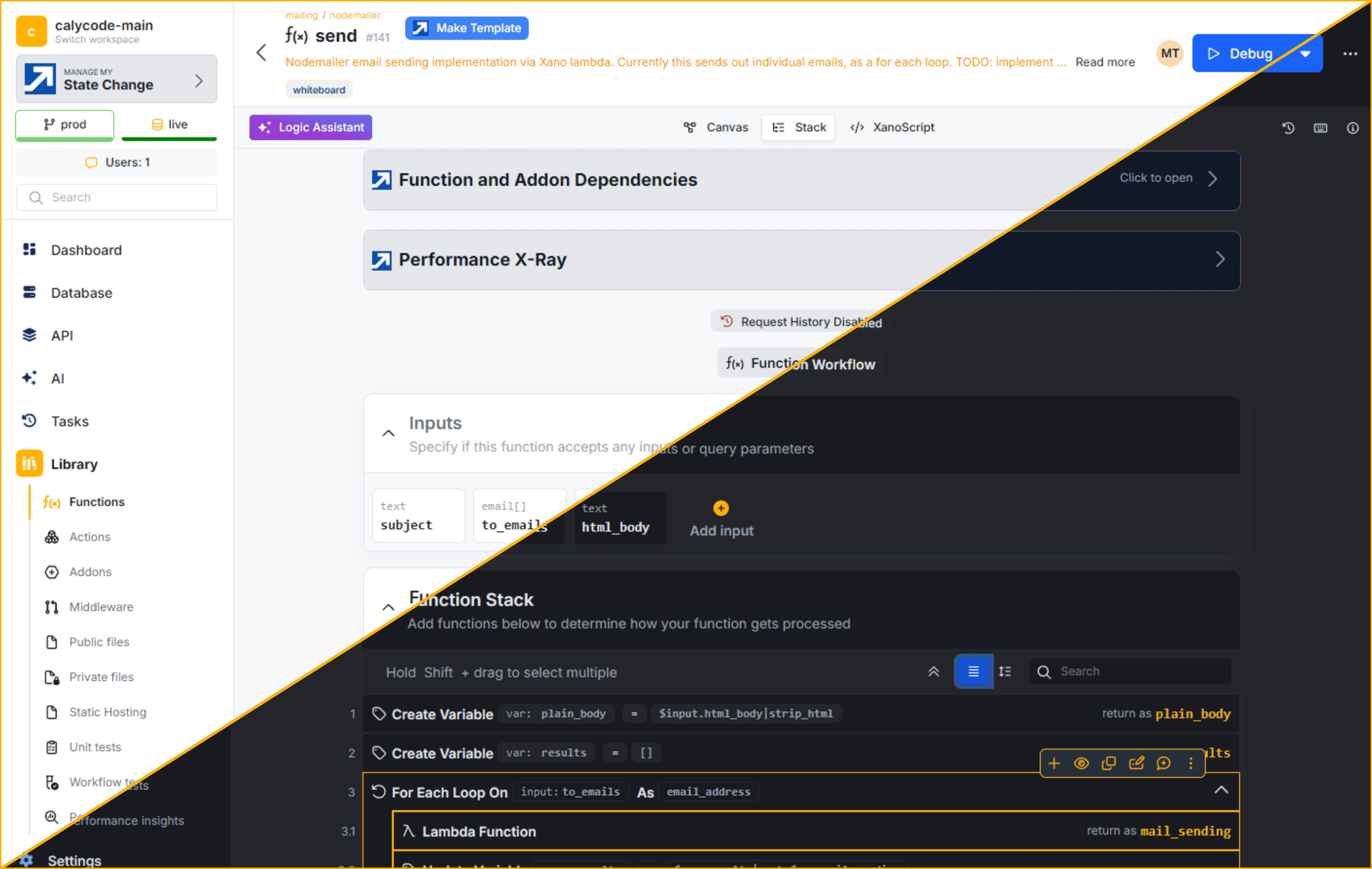 Refreshed Xano UI