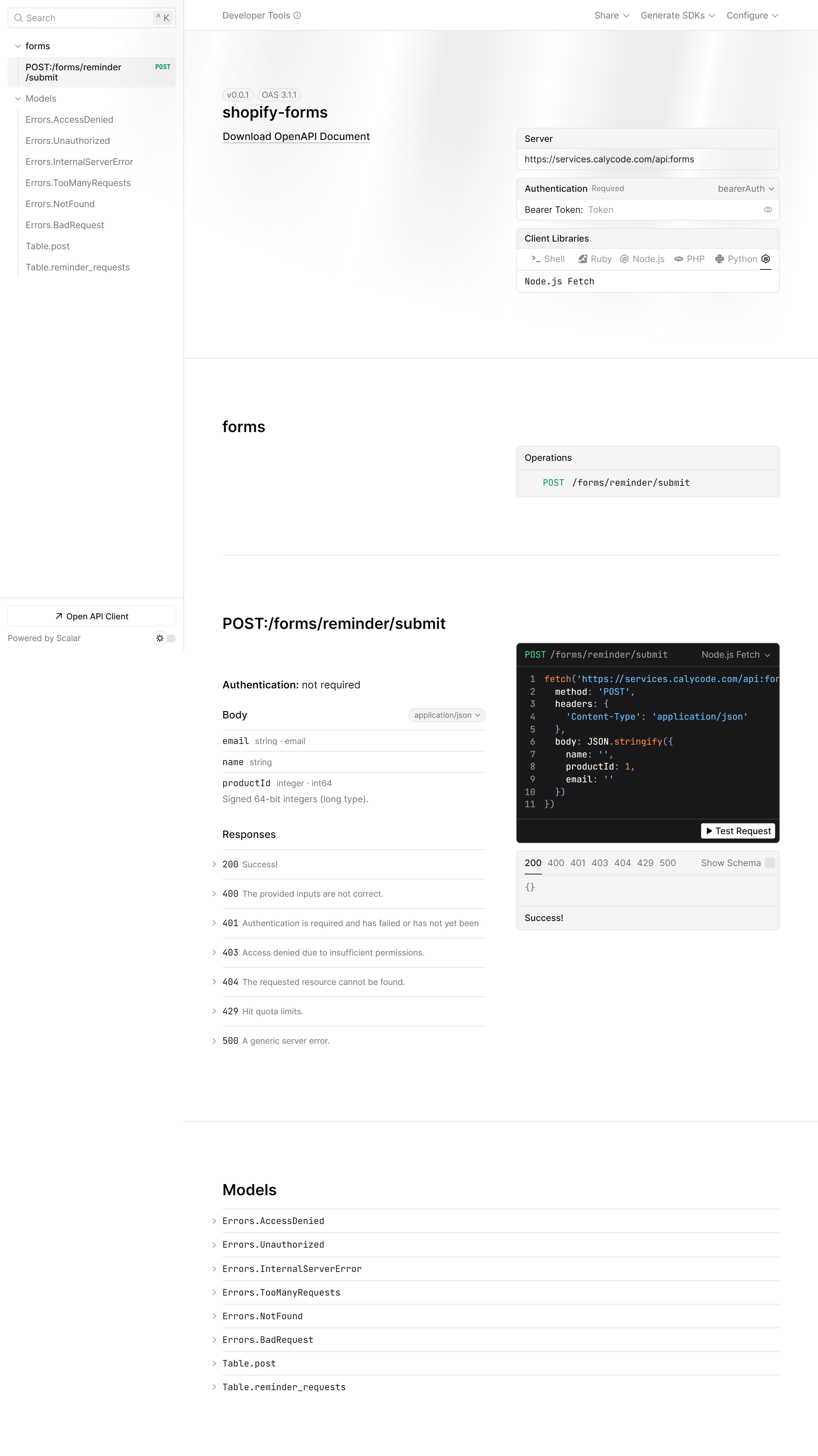Scalar API Reference